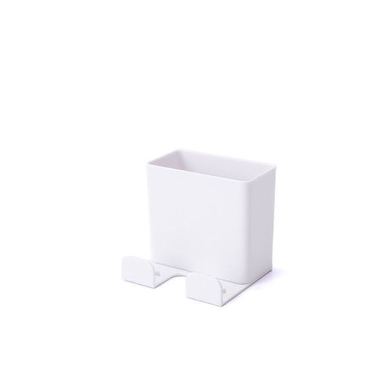 Picture of White - Wire Clip Cord Cable Storage Holder Organizer Accessories Office Supplies 6.5x6x6cm, 1 Piece