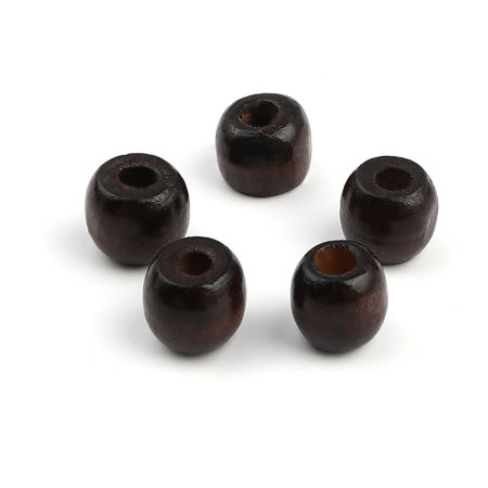 Picture of Natural Pine Wood Spacer Beads About 12mm x 10mm, 500 PCs
