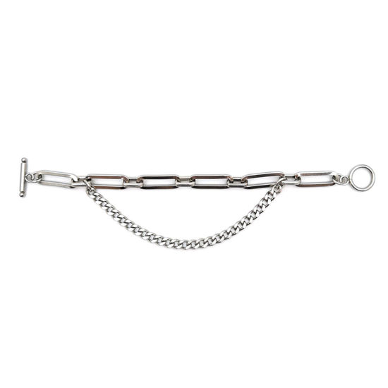 Immagine di Acciaio Inossidabile Catena a PalliniAccessore Braccialetti Tono Argento 18cm Lunghezza, 1 Pz