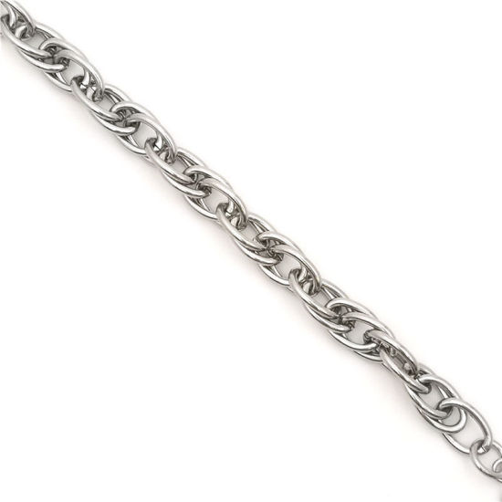 Imagen de Acero Inoxidable Cadenas Accesorios Tono de Plata 18cm longitud, 1 Unidad