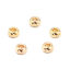 Picture of Brass Beads Round 18K Real Gold Plated Rhombus About 3mm Dia, Hole: Approx 1mm, 30 PCs