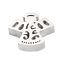 Immagine di 304 Acciaio Inossidabile Religione Perline Angelo Tono Argento 12mm x 10mm, Buco: Circa 1.7mm, 3 Pz