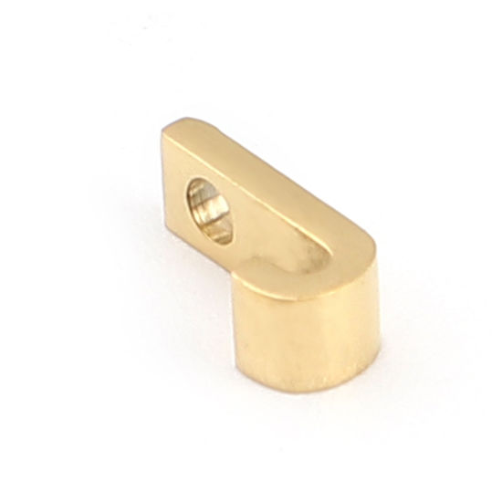 Immagine di 304 Acciaio Inossidabile Perline Lettera Oro Placcato Lettere " J " 8mm x 4mm, Buco: Circa 1.5mm, 2 Pz