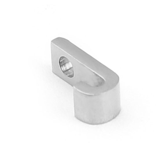 Bild von 304 Edelstahl Perlen Buchstabe Silberfarbe Message " J " 8mm x 4mm, Loch: ca. 1.5mm, 3 Stück