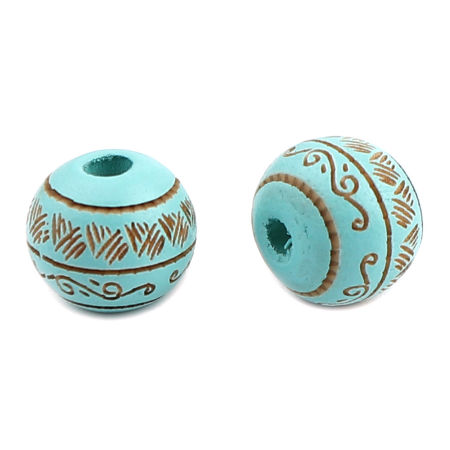Picture of Natural Schima Superba Wood Spacer Beads