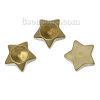 Picture of Brass Embellishments Findings Pentagram Star Original Color Unplated (Fits ss16 Rhinestone) 8mm( 3/8") x 8mm( 3/8"), 100 PCs                                                                                                                                  