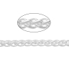 Picture of Iron Based Alloy Foxtail Chain Findings Silver Plated 11x8mm( 3/8"x3/8"), 1 M