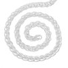 Picture of Iron Based Alloy Foxtail Chain Findings Silver Plated 11x8mm( 3/8"x3/8"), 1 M