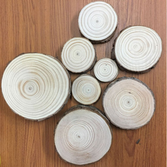 松材 飾り 円形 ナチュラル 4cm直径、 10 個 の画像