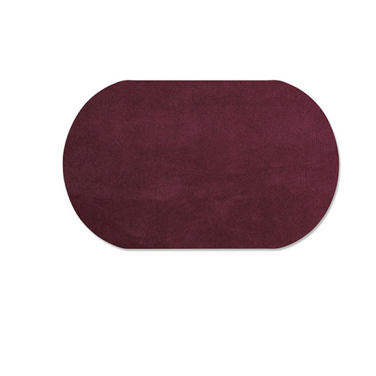 Imagen de Tejido Apliques DIY Scrapbooking Craft Color de Vino Tinto Óvalo 18cm x 11cm, 5 Unidades