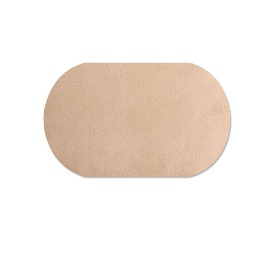 Imagen de Tejido Apliques DIY Scrapbooking Craft De color crema Óvalo 18cm x 11cm, 5 Unidades