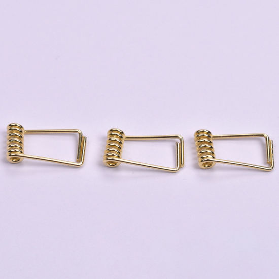 Picture of Carbon Steel Spring Clamp Clip Gold Plated 22mm x 11mm, 10 PCs