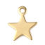 Picture of Stainless Steel Charms Pentagram Star Gold Plated 11mm x 9mm, 20 PCs