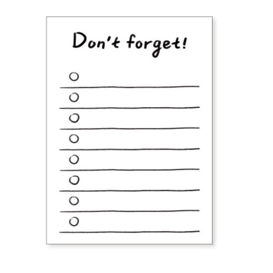 Bild von Weiß - 50 Blatt Kreative tägliche Memo Pad zu tun Liste Zeitplan Planer Büro Schule Liefert Briefpapier 6,5x9cm, 2 Kopien