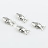 Picture of Zinc Based Alloy Spacer Beads Fish Animal Antique Silver Color About 23mm x 11mm, Hole: Approx 1mm, 10 PCs
