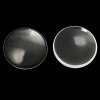 Picture of Transparent Glass Dome Seals Cabochons Round Flatback Clear 3.8cm(1 4/8") Dia, 10 PCs