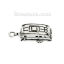 Image de Breloques Voyage en Alliage de Zinc Voiture Argent Vieilli 25mm x 9mm, 20 Pcs