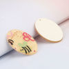 Picture of 5 PCs Resin Insect Pendants Oval Bee Orange 4cm x 2.7cm