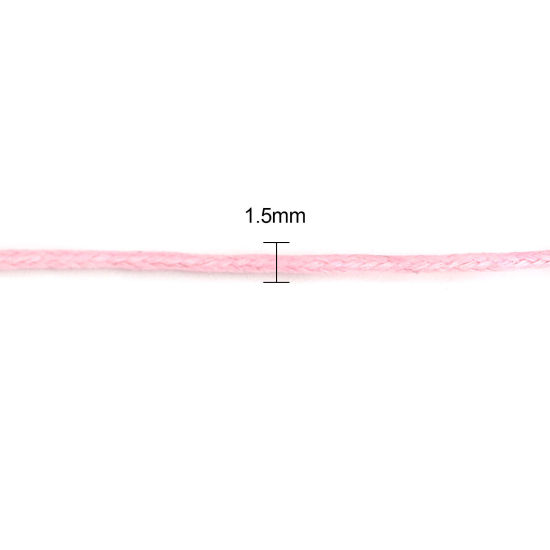 Picture of Cotton Jewelry Cord Rope Pink 1.5mm, 70 M