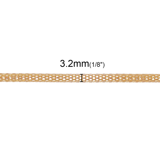 Bild von Eisen(Legierung) Laternenkette Kette Golden 3.2mm, 5 Meter