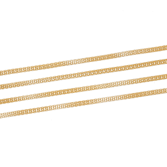 Bild von Eisen(Legierung) Laternenkette Kette Golden 3.2mm, 5 Meter