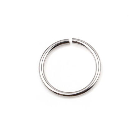 Image de 100 Pcs 16mm Dia, 1.5mm(taille 15) Anneaux de Jonction pour la Fabrication de Bijoux Ouvert en Acier Inoxydable Argent Mat Rond