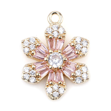 Picture of Brass & Glass Charms Flower