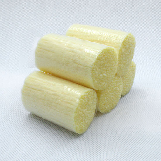 Image de Cordon/Fil en Fibre de Polyacrylonitrile Jaune Crochet de Verrouillage 60mm, 1 Rouleau