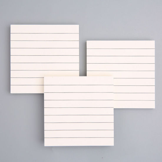 Изображение White - Line Paper Memo Sticky Note Student Stationery 7.3x7.3cm, 2 Copies