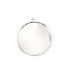 Picture of Brass Cabochon Settings Pendants Round Disc Silver Tone (Fit 3.5cm) 4cm x 3.6cm, 10 PCs