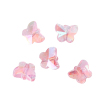 Image de Perles en Verre Forme Papillon Rose Couleur AB à facettes Transparent, 10mm x 8mm, Tailles de Trous: 1mm, 20 Pcs