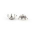 Picture of Zinc Based Alloy Beads Caps Crown Antique Silver Color (Fit Beads Size: 14mm Dia.) (Can Hold ss4 Pointed Back Rhinestone) 13mm x 13mm, 100 PCs