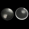 Bild von Transparent Glas Cabochons Glaskuppel Rund Klar 4cm D., 10 Stücke