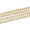 Picture of Iron Based Alloy Open Beveled Link Curb Chain Findings Light Golden 9x6mm(3/8"x2/8"), 2 M