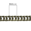 Picture of Iron Based Alloy Purse Chain Strap Handle Shoulder Crossbody Handbags Antique Bronze 9mm x7mm( 3/8" x 2/8"), 1.2M(47 2/8")long, 1 Piece