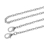 Immagine di Lega di Ferro borsa catena cinghia Tono Argento  8mm x6mm( 3/8" x 2/8"), 122cm(48") longhezza, 1 Pz
