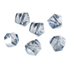 Picture of Glass Loose Beads Irregular Light blue Transparent Faceted About 10mm x 9mm, Hole: Approx 1.5mm, 30 PCs