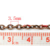 Picture of Alloy Link Cable Chain Findings Antique Copper 3.5x2.5mm(1/8"x1/8"), 10 M