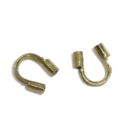 Picture of 200 PCs Brass (Lead & Nickel Free) Wire Protectors Arched Antique Bronze 5mm x 5mm