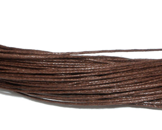 Picture of Cotton 80M Wholesale Brown Waxed Cotton Necklace Cord 1mm