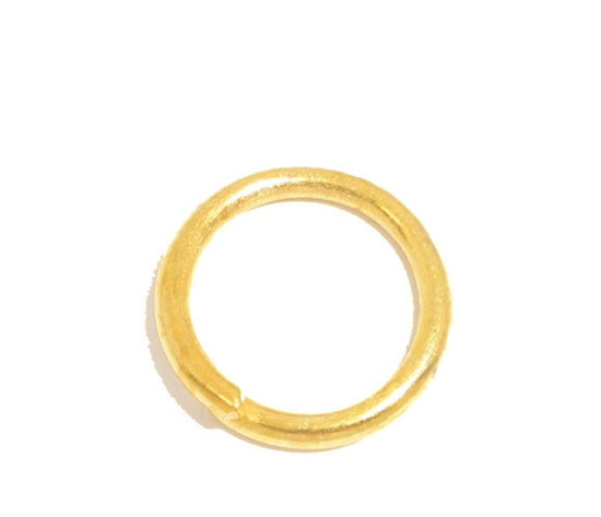 Immagine di 300 Pz 10mm Dia, 1.3mm(16 misura) Lega di Ferro Aperto Stile Anello di Salto Oro Placcato Tondo