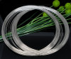 Picture of Steel Wire Beading Wire Bracelets Components Silver Tone 0.7mm, 14cm(5 4/8") Dia, 20 Loops