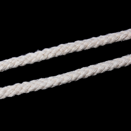 Image de Cordon en Coton Crème 5mm, 20 M
