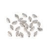 Picture of Zinc Based Alloy Spacer Beads Leaf Antique Silver Color About 9mm x 6mm, Hole: Approx 1.6mm, 200 PCs