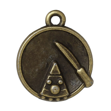 Цинковый Сплав очарование Подвески Торт Античная Бронза 18мм x 15мм, 4 ШТ