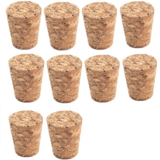 Picture of Wood Stopper Cork Natural 25mm x 21mm, 1 Set ( 10 PCs/Set)