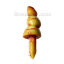Bild von ABS Plastik Puppe Weihnachten Weihnachtsmann Nase Braun 25mm x8mm(1" x 3/8"), 50 Stücke