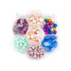 Picture of Fashion Jewelry Making DIY Kit Mixed 7 Styles Beads & Pendants & Dome Cabochons 10.5cm x9.5cm(4 1/8" x3 6/8"), 1 Set