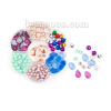 Picture of Fashion Jewelry Making DIY Kit Mixed 7 Styles Beads & Pendants & Dome Cabochons 10.5cm x9.5cm(4 1/8" x3 6/8"), 1 Set
