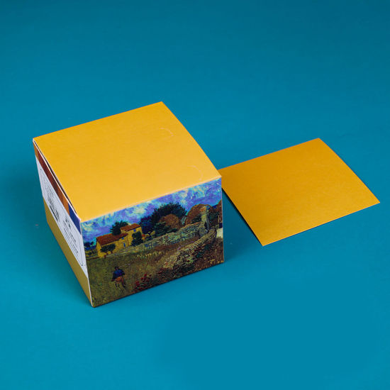 Bild von Gelb - Nicht klebriges Hinweispapier Vollfarbiges Briefpapier 7 x 7 x 5,5 cm, 1 Karton